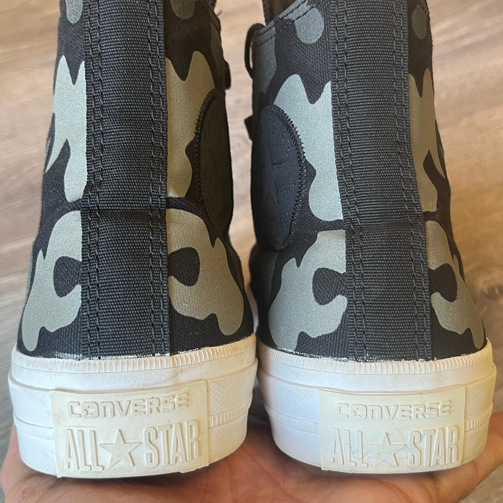 Converse Chuck Taylor All Star Hi-Top Reflective Camo Black Womens 8 UK 6 EU 38 - Picture 4 of 10